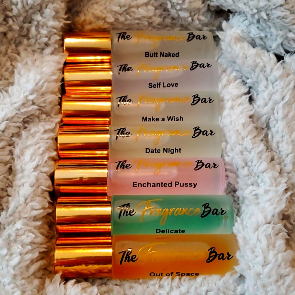 New set of 7 Fragrance Bar 10ml Roll on oil perfumes